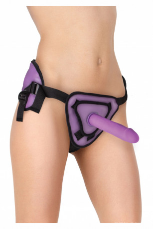 Женский ремневой страпон с трусиками Deluxe Silicone 8 Inch