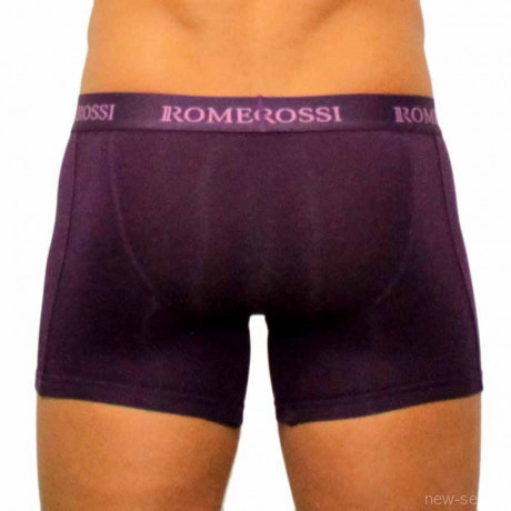Удлиненные фиолетовые мужские боксеры