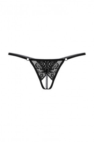 Мини стринги с цветочным кружевом