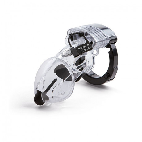 Прозрачная клетка на пенис Pubic Enemy 2 с электростимуляцией приборами MyStim