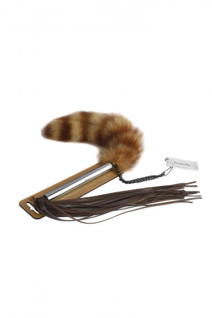 Плеть двусторонняя коричневая 45 см Sitabella