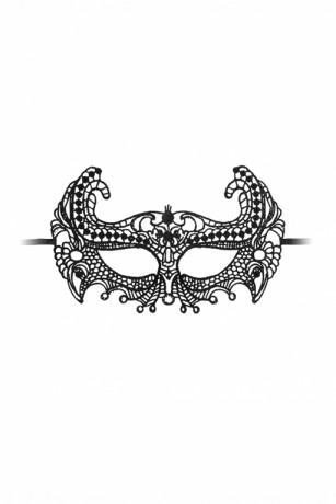 Кружевная декоративная маска на глаза по венецианским мотивам Empress Black Lace Mask