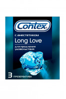 Презерватив с анестетиком для продления удовольствия Contex Long Love