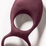 Двойное эрекционное кольцо из эластичного силикона Pure Passion Daydream Wine