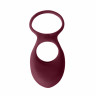 Двойное эрекционное кольцо из эластичного силикона Pure Passion Daydream Wine