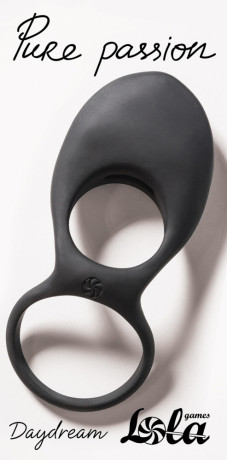 Двойное эрекционное кольцо из эластичного силикона Pure Passion Daydream Wine