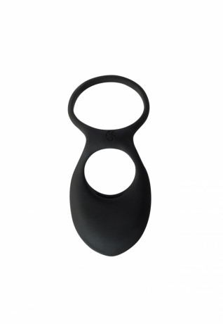 Двойное эрекционное кольцо из эластичного силикона Pure Passion Daydream Wine