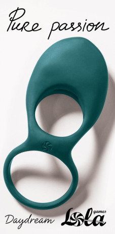 Двойное эрекционное кольцо из эластичного силикона Pure Passion Daydream Wine