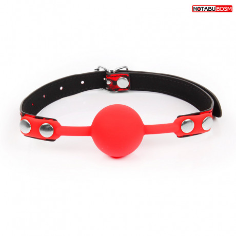 Классический силиконовый бдсм кляп