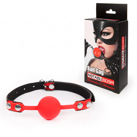 Классический силиконовый бдсм кляп