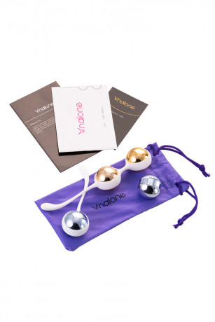 Металлические вагинальные шарики со сменным весом Nalone Yany