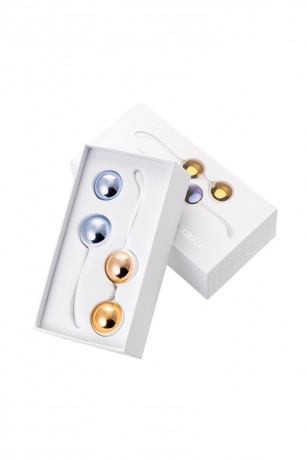 Металлические вагинальные шарики со сменным весом Nalone Yany