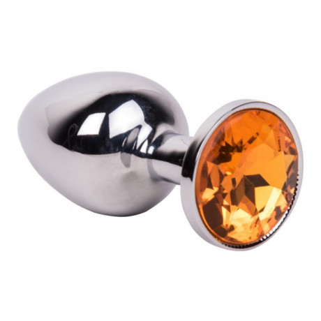 Мини-плаг из стали с кристаллом JUICY ORANGE