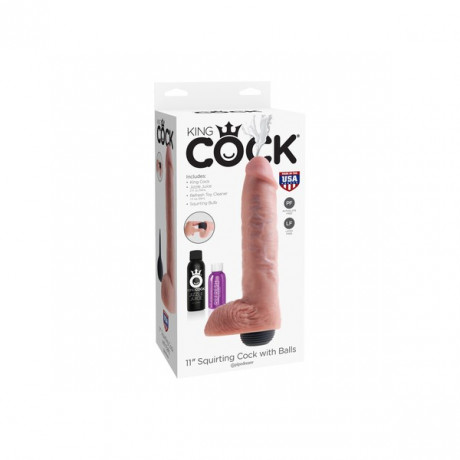 Реалистичный фаллоc гигант с функцией семяизвержения 11 Squirting Cock with balls