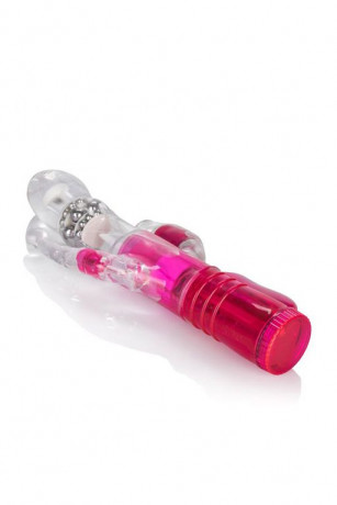 Тройной вибромассажер с функцией ротации Wild Orgasm