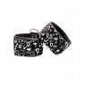 Наножники  из кожи с черно-белым принтом Love Street Art Fasion
