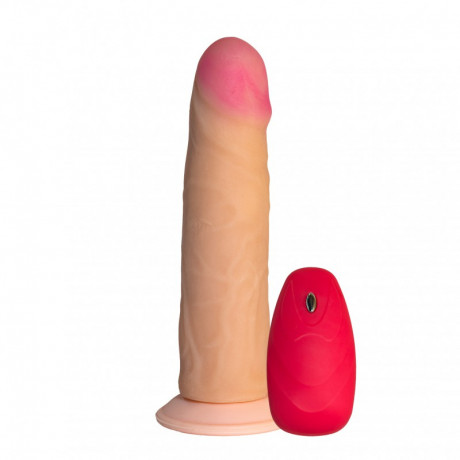 Реалистичный вибратор с естественным рельефом и присоской для фиксации