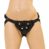 Черные неопреновые трусики для страпона