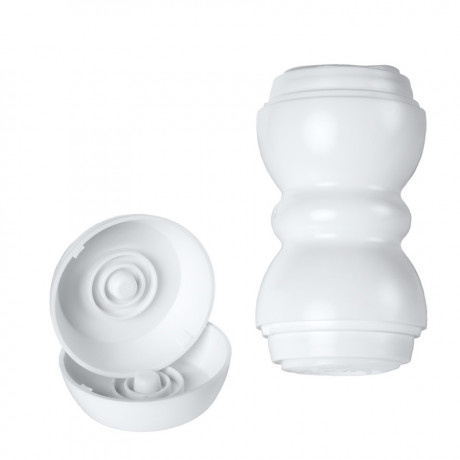 Мастурбатор двусторонний с вакуумным эффектом 14,5 см