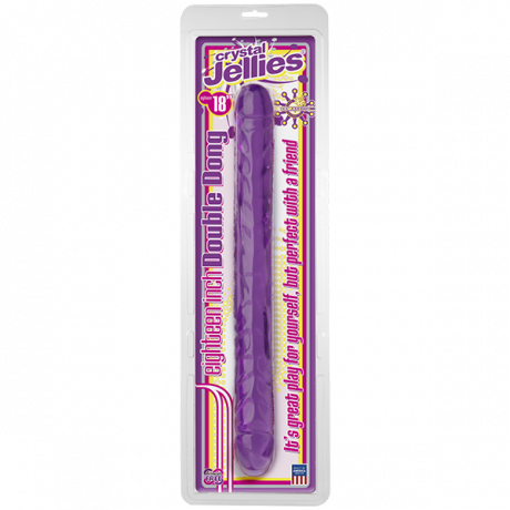 Фаллос CRYSTAL JELLIES 18in фиалковый