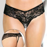 Сексуальные трусики из нежного и эластичного кружева с открытым доступом