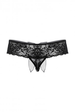 Шикарные кружевные трусики с открытым доступом из роскошного кружева SoftLine Collection
