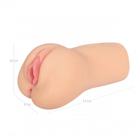 Мастурбатор-вагина с рельефом и 10 режимами вибрации