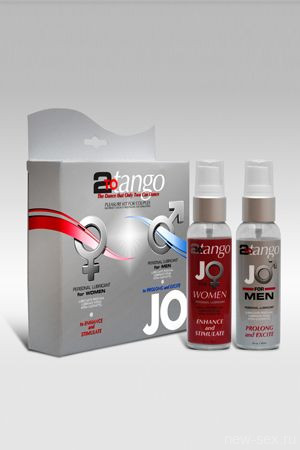 Набор возбуждающих лубрикантов для мужчин и женщин, 2х75 мл