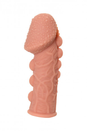 Рельефная насадка на фаллос с крупной головкой EXTREME SLEEVE 