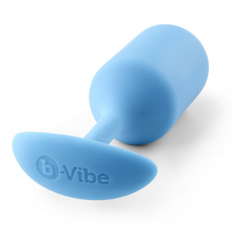 Анальный плаг с 2 металлическими шарами для ношения B-vibe Snug Plug 3