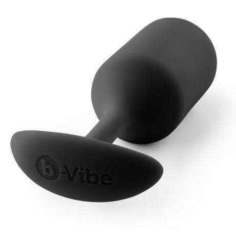 Анальный плаг с 2 металлическими шарами для ношения B-vibe Snug Plug 3