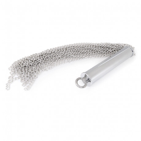 Металлическая плеть-флогер и металлическая втулка в форме «ёлочки»