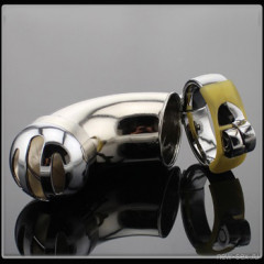 Металлическая клетка на член для фетиша