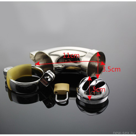 Металлическая клетка на член для фетиша