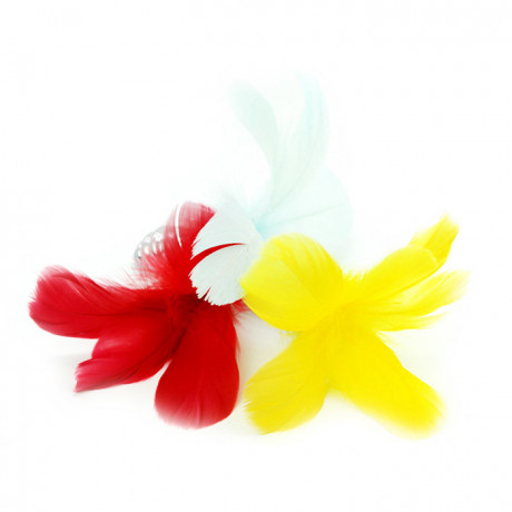 Рельефная пробка украшение с перьевым хвостиком