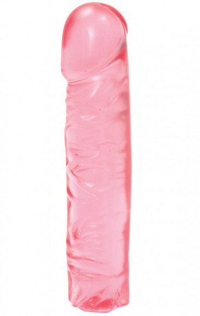 Гелевый розовый фаллоимитатор 8in
