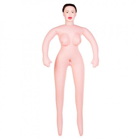 Надувная секс-кукла брюнетка с реалистичной головой