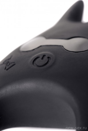 Эластичное силиконовое кольцо с 6 режимами вибрации и оригинальным дизайной Diablo