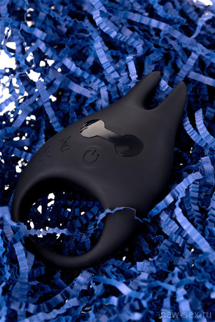 Эластичное силиконовое кольцо с 6 режимами вибрации и оригинальным дизайной Diablo