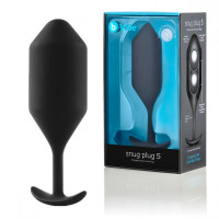 Профессиональная пробка для ношения с металлическими шариками B-vibe Snug Plug 5