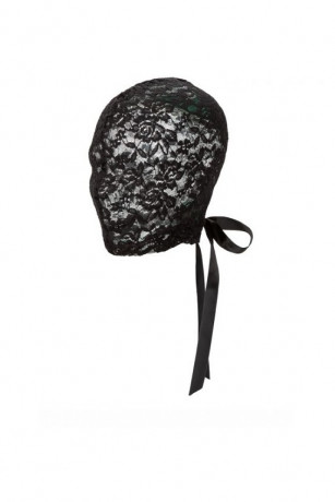Маска-шлем из кружева с дизайнерским рисунком Scandal Corset Lace Hood