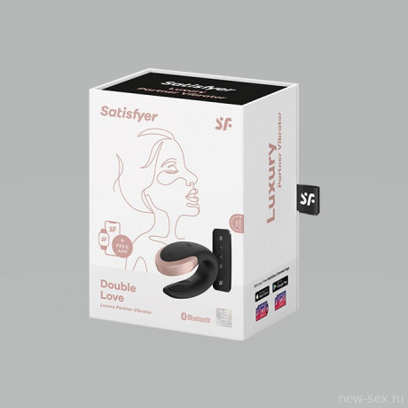 Парный вибратор Satisfyer Double Love с управлением через пульт и приложение