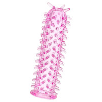 Прозрачная насадка на фаллос с шипами