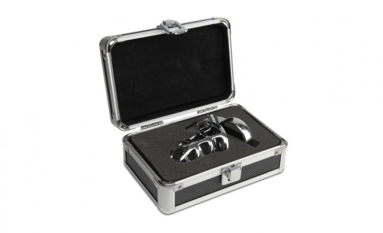 Металлическая клетка на пенис с замком Metal Worx Cock Cage