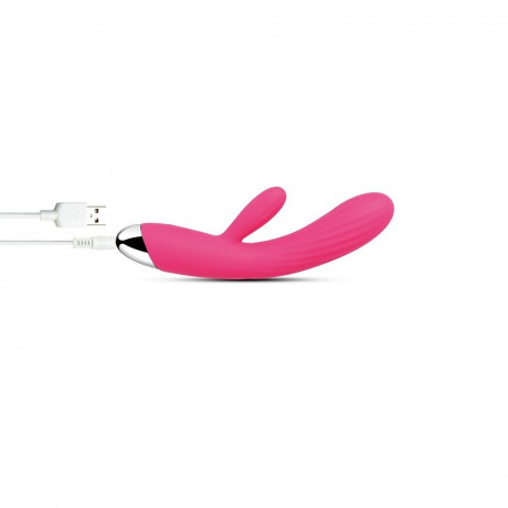 Вибростимулятор с ребристым стволом и нагревом Angel