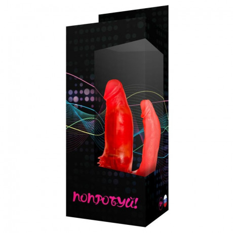 Гелевый двухголовый вибратор Джага-Джага 11