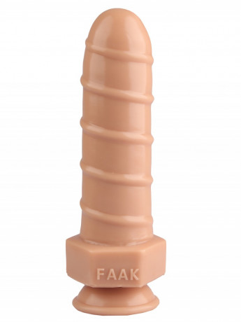 Эластичный анальный стимулятор Болт с присоской для фиксации