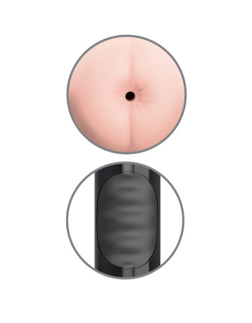 Вибромастурбатор-анус в мягкой тубе Mega Grip Vibrating Stroker Ass