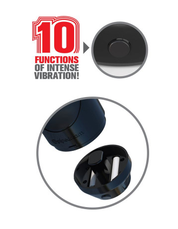 Вибромастурбатор-анус в мягкой тубе Mega Grip Vibrating Stroker Ass