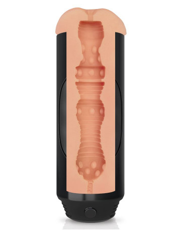 Вибромастурбатор-анус в мягкой тубе Mega Grip Vibrating Stroker Ass